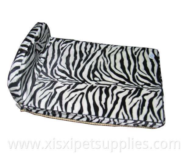 Luxury polyester cover, foam inner Pattern Dog Pet bed